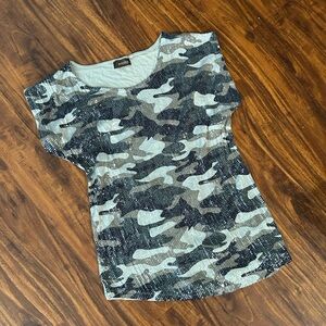 Sequin Camo Top